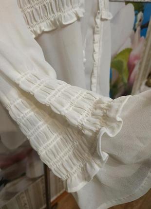 Роскошная шифоновая блуза в викторианском стиле. батал 18 р.6 фото
