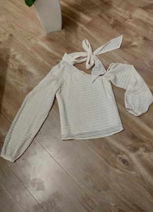 Блуза zara на одне плече