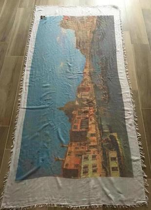 Шелковый батистовый платок шарф палантин италия