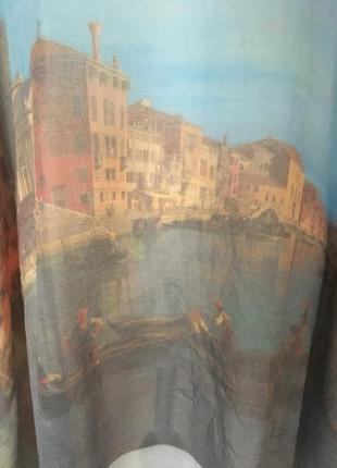 Шелковый батистовый платок шарф палантин италия