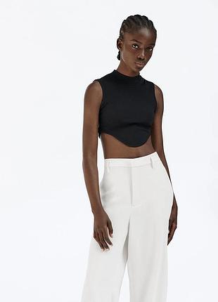 Топ с открытой спинкой zara