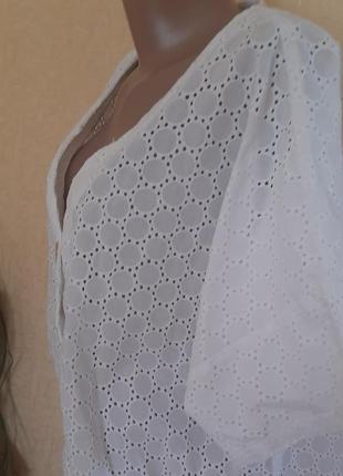 Блуза летный жакет прошва батмст ришилье на контрастных пуговицах индия10 фото