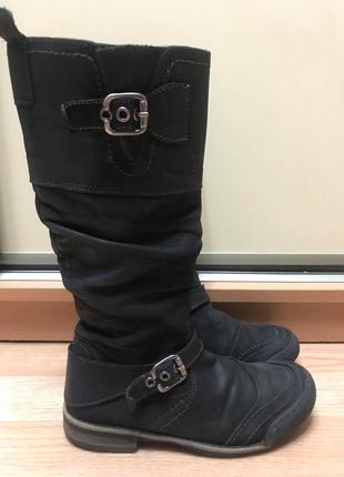 Чобітки чоботи giga denim дитячі натури. шкіра р. 32/33 ст. 20-21см
