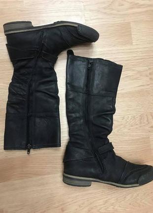 Чобітки чоботи giga denim дитячі натури. шкіра р. 32/33 ст. 20-21см3 фото