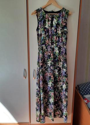 Довге плаття в квітковий принт4 фото