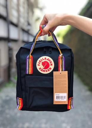 Рюкзак fjallraven kanken mini чорний3 фото