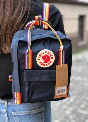 Рюкзак fjallraven kanken mini чорний1 фото