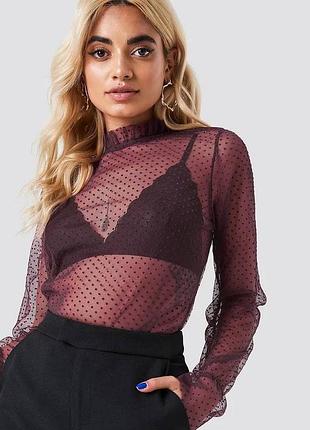 Яркая блузка сетка бренда na-kd ❤️