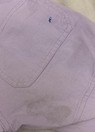 Фиолетовые джинсы с завышенной талией бершка3 фото