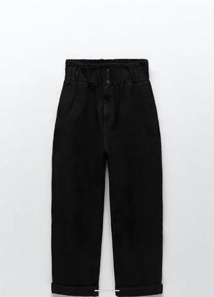 Джинси z1975 baggy paperbag jeans zara6 фото