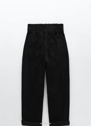 Джинси z1975 baggy paperbag jeans zara5 фото