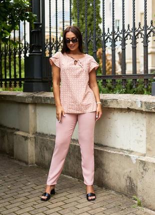 Костюм двійка з брюками прогулянковий базовий