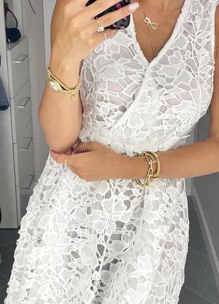Сарафан кружево белый гипюр платье сукня2 фото