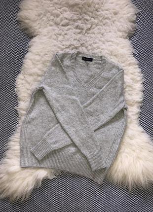 Шерстяной свитер кофта джемпер шерсть базовый