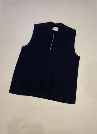 Мужская оригинальная шерстяная жилетка albam wool vest м л англия