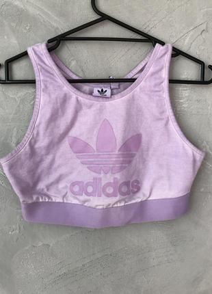 Adidas топ топик спортивный адидас розовый