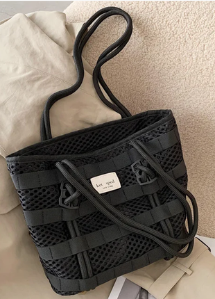 Сумка. женская черная сумка, сетчатая сумка тренд 2021