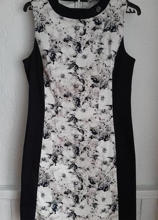 Сукня футляр orsay з квітковим принтом р м-l(38 p)1 фото