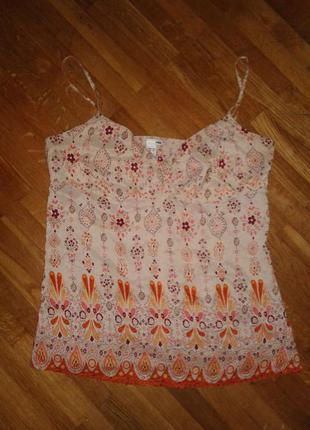 Дешево новая шелковая блуза/майка/пижама 14 (xl)p. от h&m