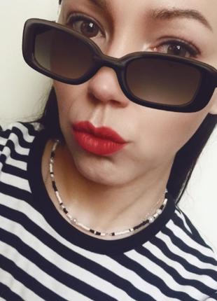 Чокер з бісеру, чокер, кольє, намиста, прикраси на шию, тренд2 фото