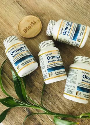 Omega 3 риб'ячий жир 100капсул сша омега 3