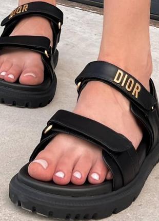 Sandals black premium женские чёрные кожаные сандалии босоножки на липучке жіночі чорні шкіряні сандалі босоніжки8 фото