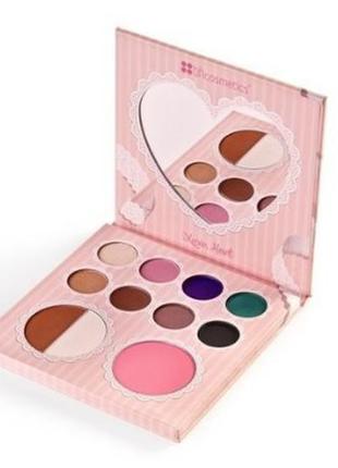 Палетка тіней / рум'ян / хайлайтер / бронзатор that"s heart bhcosmetics, сша.