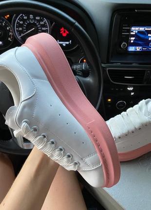 Жіночі кросівки alexander mcqueen white pink.9 фото