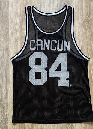 Спортивная сетчатая майка оверсайз