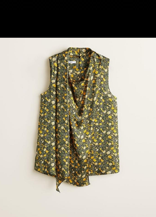 Блуза в цветочный принт mango4 фото