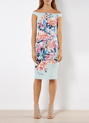 Шикарное небесного цвета платьице от karen millen