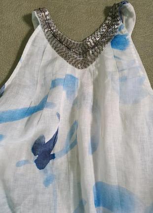 Натуральное льняное платье сарафан.новое6 фото
