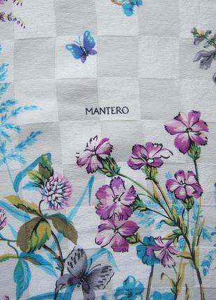 Розкішний великий хустку mantero. італія люкс бренд. 100% шовк