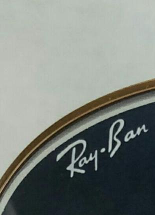Ray ban модні вузькі овальні окуляри унісекс сіро синій градієнт з легким дзеркальним напиленням скло9 фото