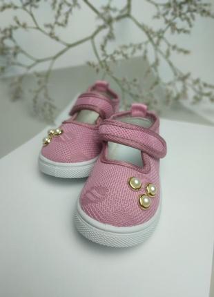 Мокасины кеды детские туфли текстильные для девочек5 фото