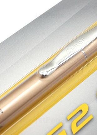 Pilot g2 limited metallic body gel pen 0.7 mm gold body ручка гелева + два стрижня + блокнот2 фото