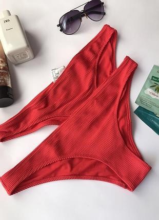 Плавки от купальника в рубчик h&m