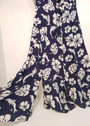 Изумительное шелковое платье escada by margaretha ley принт цветы7 фото