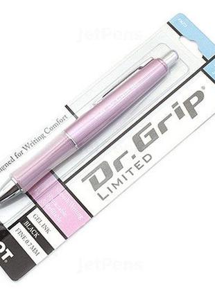 Pilot dr. grip limited gel pen 0.7 mm mauve body black ink ручка гелева + два стрижня + блокнот