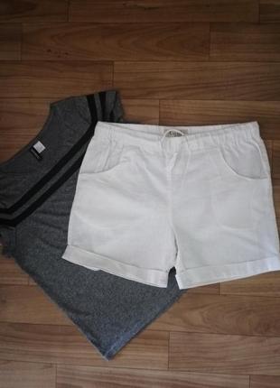 Льяные летние шортики
