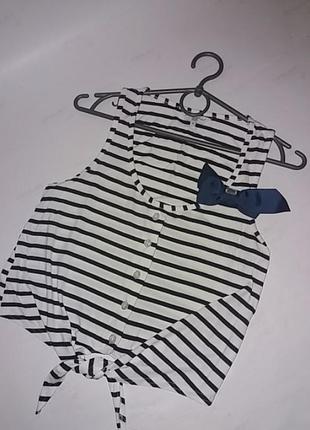 Красива літня майка-топ в смужку