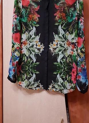 Класна шовкова жіноча сорочка, блуза бренду zara