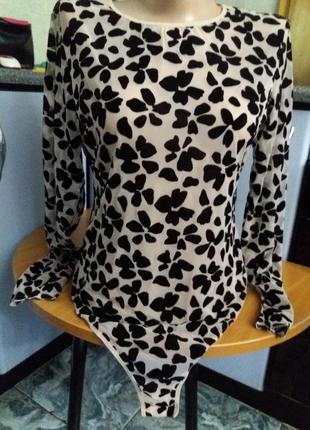 Жіночі боді victoria's secret оригінал набивні оксамитові липестки