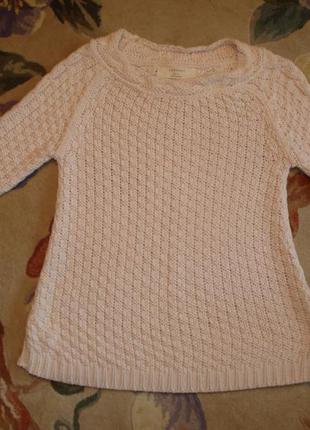 Очень красивый, нежный хлопковый свитер