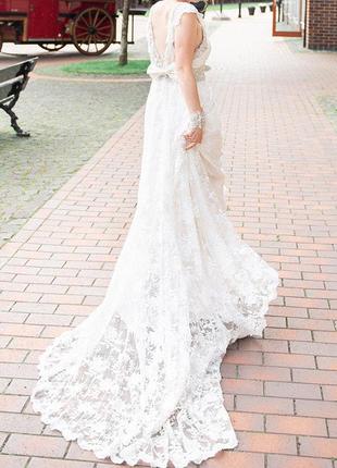 Свадебное платье со шлейфом1 фото