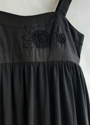 Платье дизайн черного цвета с вышивкой хлопок стиль miss sixty dg diesel4 фото