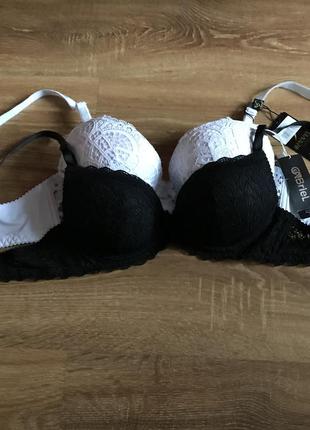 Гепюровий бюстгальтер з пу-шап