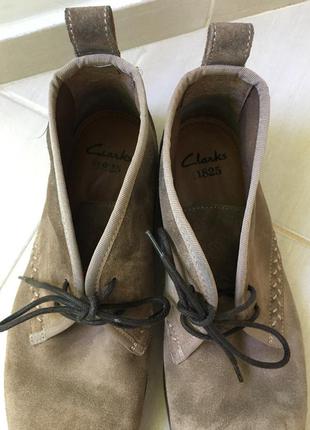 Замшевые ботинки clarks3 фото