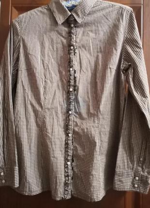 Блуза рубашка в клетку