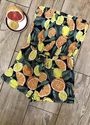 Ромпер комбинезон шорти matalan medium фрукты лимон, грейпфрут1 фото